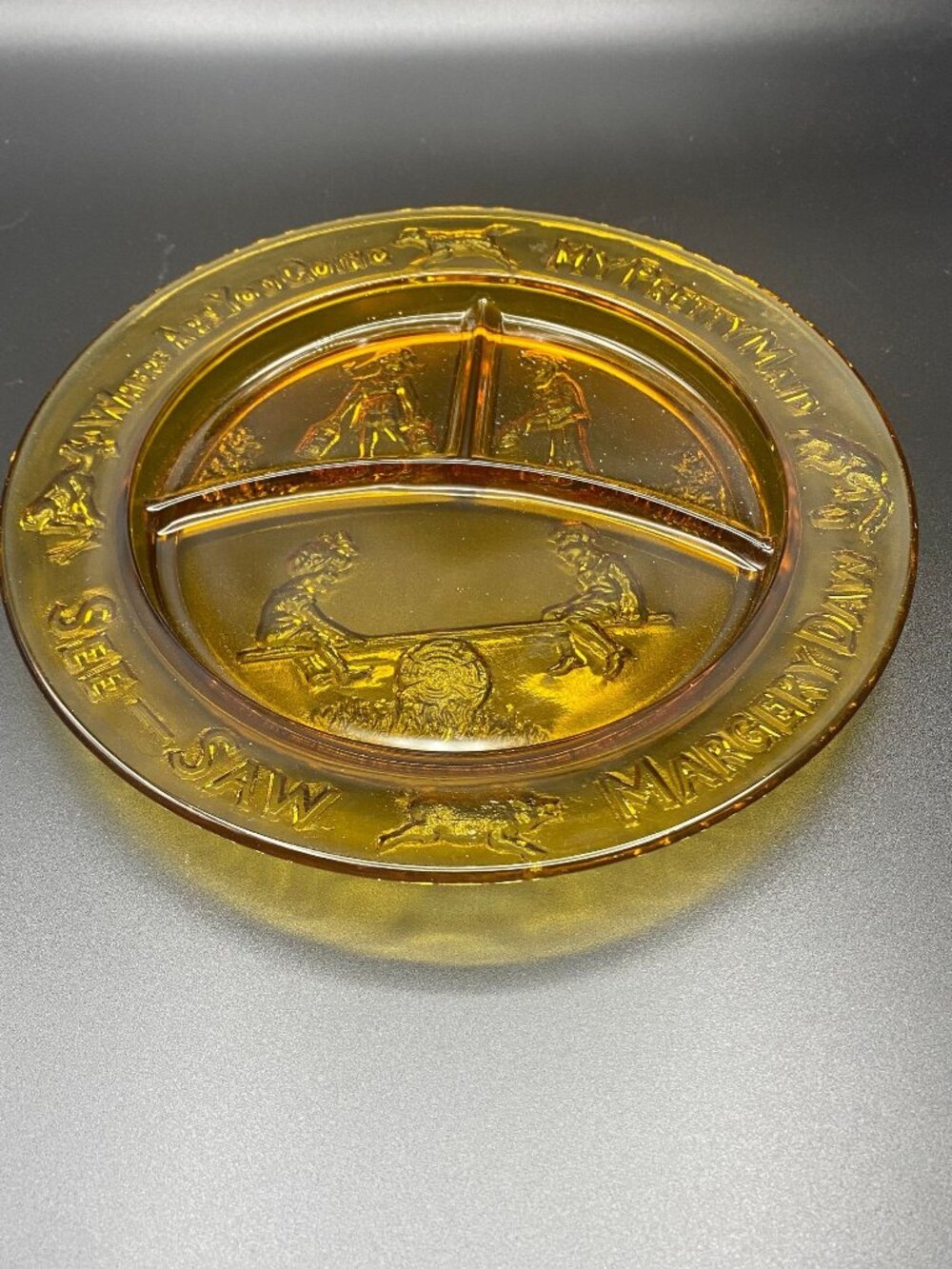 Tiara Amber Nursery Rhyme Plate